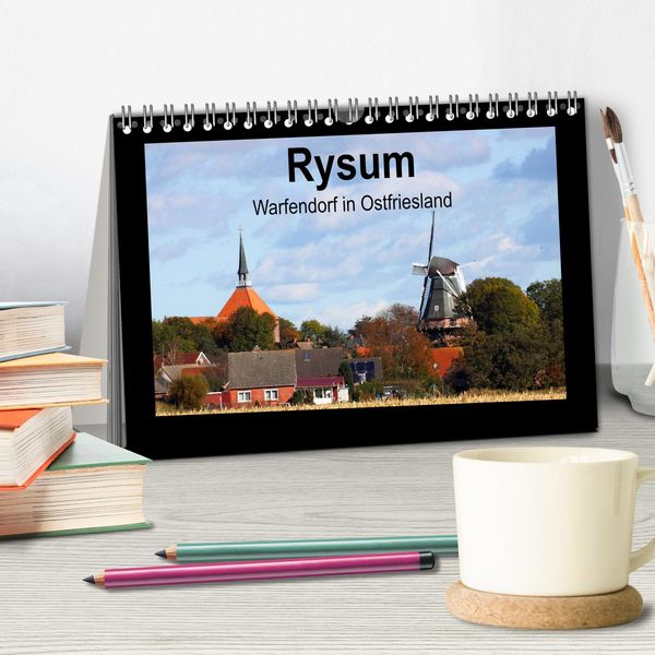 Produktbild: Rysum - Warfendorf in Ostfriesland (Tischkalender 2026 DIN A5 quer), CALVENDO Monatskalender