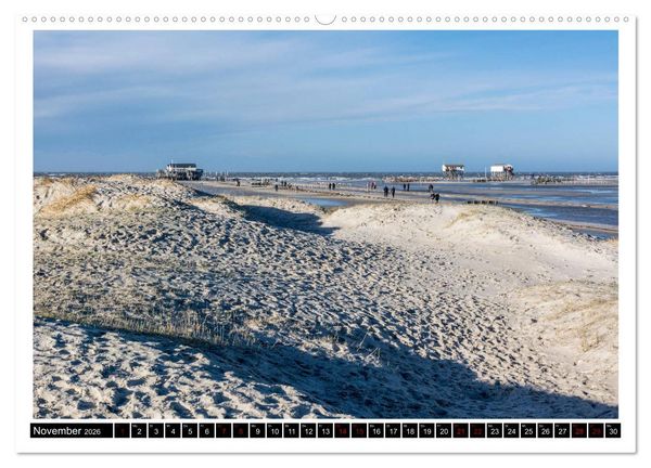 Produktbild: St. Peter-Ording - Natur pur (Wandkalender 2026 DIN A2 quer), CALVENDO Monatskalender