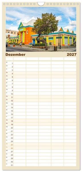 Produktbild: Familienplaner 2027 - Nassau - Stadt mit karibischem Flair mit 5 Spalten (Wandkalender, 21 x 45 cm) CALVENDO