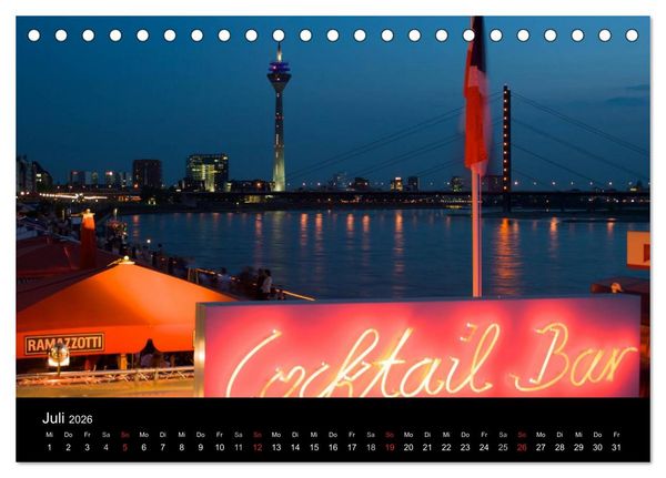 Produktbild: D&uuml;sseldorf 2026 (Tischkalender 2026 DIN A5 quer), CALVENDO Monatskalender