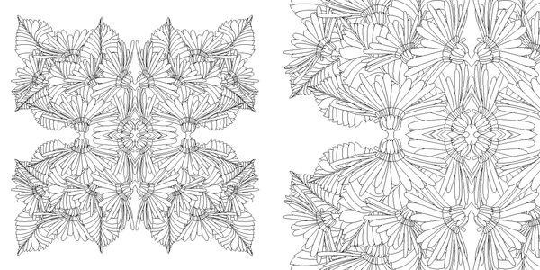 Produktbild: Blumen-Mandalas (Ausmalbuch zur kreativen Stressbew&auml;ltigung)