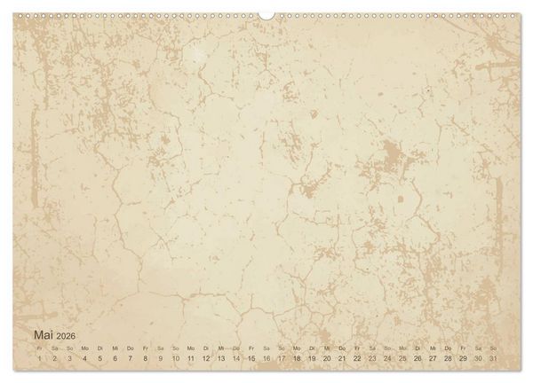Produktbild: Vintage DIY Bastel-Kalender - Zum Selbstgestalten (Wandkalender 2026 DIN A2 quer), CALVENDO Monatskalender
