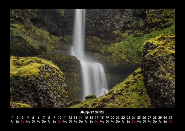 Produktbild: Wasserf&auml;lle 2025 Fotokalender DIN A3