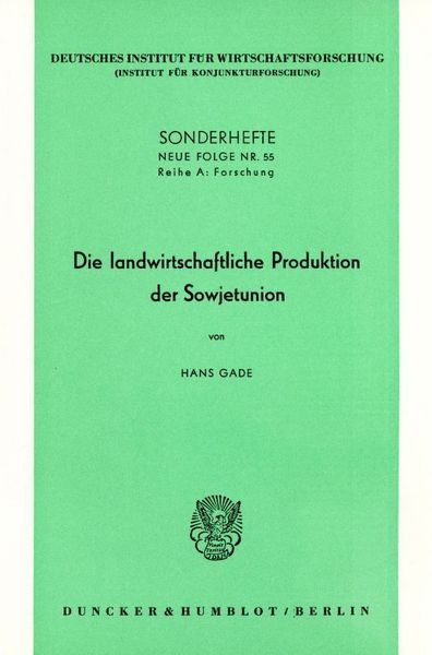 Produktbild: Die landwirtschaftliche Produktion der Sowjetunion.