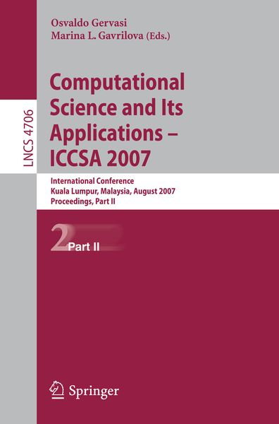 Produktbild: Computational Science and Its Applications - ICCSA 2007