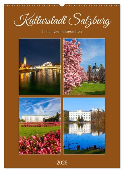 Produktbild: Kulturstadt Salzburg (Wandkalender 2026 DIN A2 hoch), CALVENDO Monatskalender