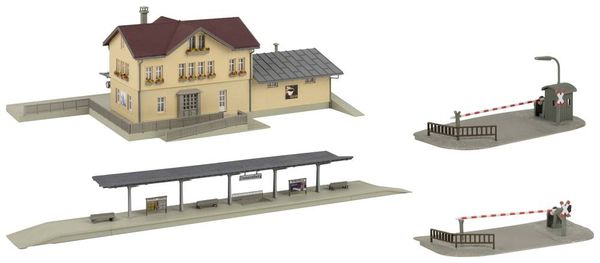 Produktbild: Faller 239007 N Aktions-Set Bahnhof Dennenberg