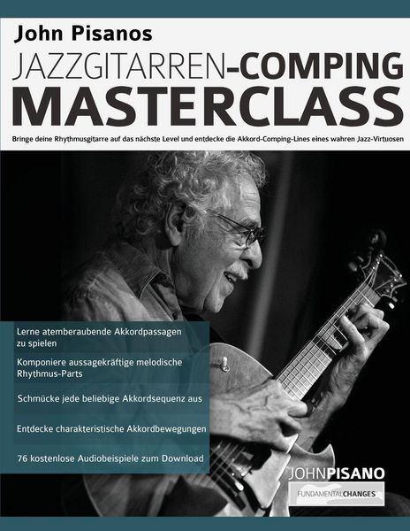 Produktbild: John Pisanos Jazzgitarren Comping Masterclass