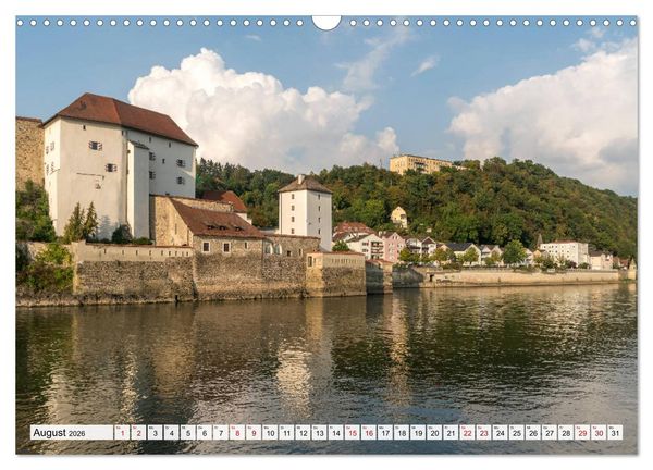 Produktbild: Drei Fl&uuml;sse Stadt Passau (Wandkalender 2026 DIN A3 quer), CALVENDO Monatskalender