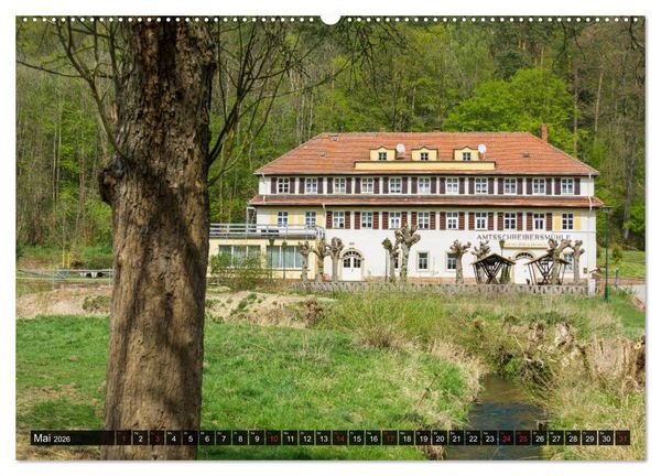 Produktbild: M&uuml;hltal Eisenberg (hochwertiger Premium Wandkalender 2026 DIN A2 quer), Kunstdruck in Hochglanz