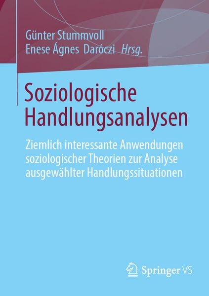 Produktbild: Soziologische Handlungsanalysen