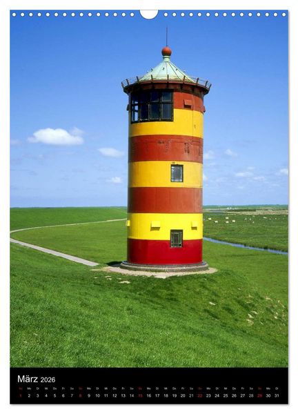 Produktbild: Leuchtt&uuml;rme in Norddeutschland (Wandkalender 2026 DIN A3 hoch), CALVENDO Monatskalender