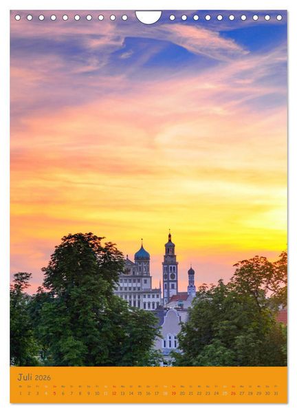 Produktbild: Spaziergang durch Augsburg (Wandkalender 2026 DIN A4 hoch), CALVENDO Monatskalender