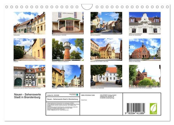 Produktbild: Nauen - Sehenswerte Stadt in Brandenburg (Wandkalender 2027 DIN A4 quer), CALVENDO Monatskalender