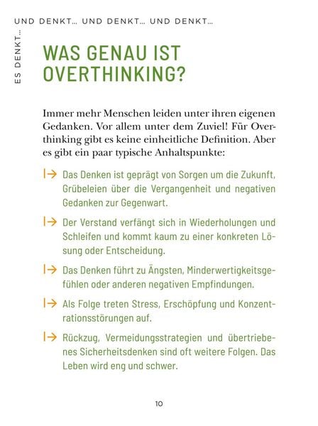 Produktbild: Die 1-Minuten-Strategie gegen Overthinking