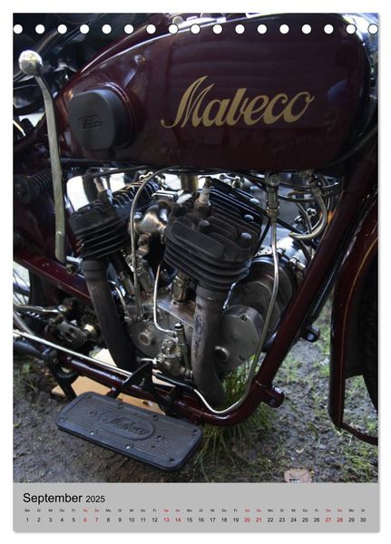 Produktbild: Motorrad Oldtimer - Motoransichten (Tischkalender 2025 DIN A5 hoch), CALVENDO Monatskalender