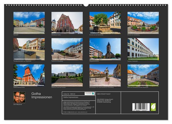 Produktbild: Gotha Impressionen (hochwertiger Premium Wandkalender 2026 DIN A2 quer), Kunstdruck in Hochglanz