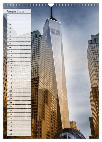 Produktbild: New York - Manhattan (Wandkalender 2026 DIN A3 hoch), CALVENDO Monatskalender