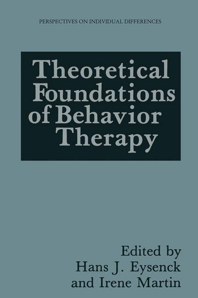 Produktbild: Theoretical Foundations of Behavior Therapy
