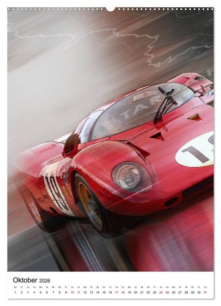 Produktbild: Faszination Rennsport (Wandkalender 2026 DIN A2 hoch), CALVENDO Monatskalender