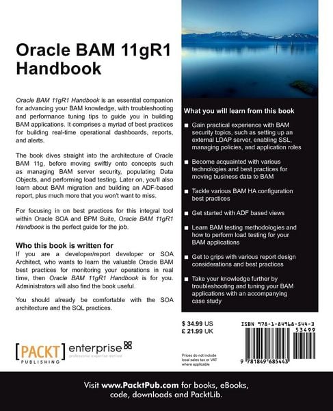 Produktbild: Oracle Bam 11gr1 Handbook