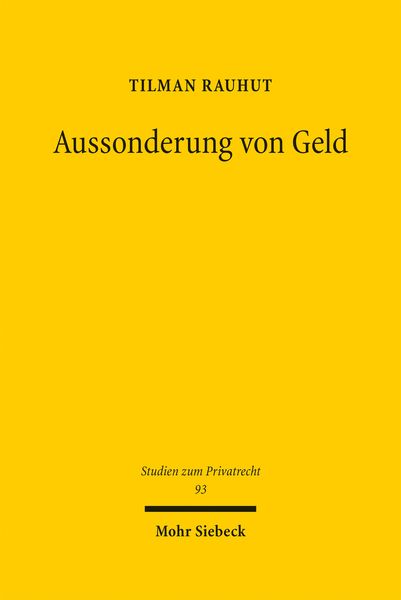 Produktbild: Aussonderung von Geld
