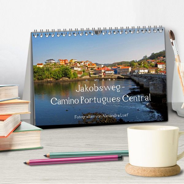 Produktbild: Jakobsweg - Camino Portugues Central (Tischkalender 2026 DIN A5 quer), CALVENDO Monatskalender