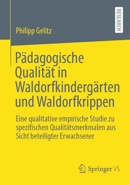 Produktbild: P&auml;dagogische Qualit&auml;t in Waldorfkinderg&auml;rten und Waldorfkrippen