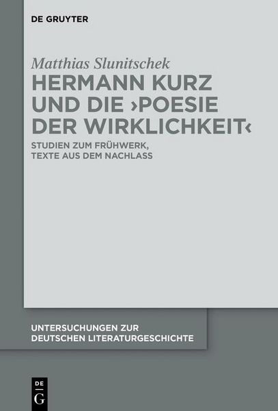 Produktbild: Hermann Kurz und die 'Poesie der Wirklichkeit'
