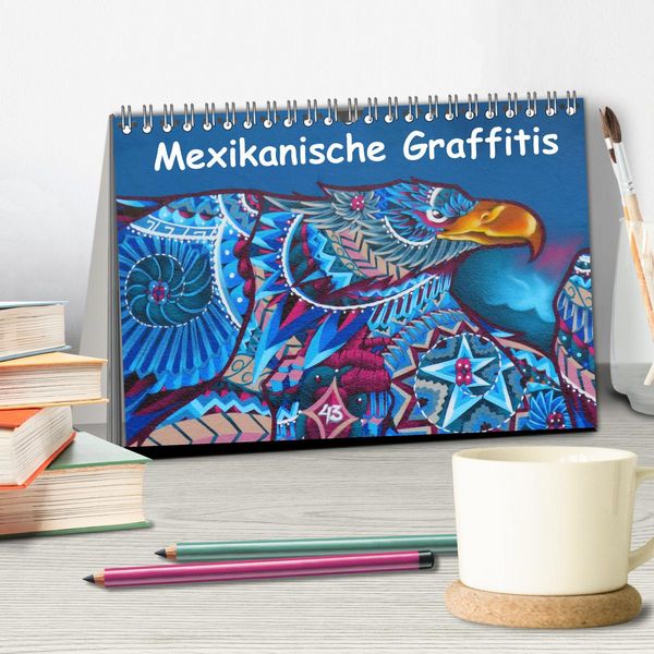 Produktbild: Mexikanische Graffitis (Tischkalender 2026 DIN A5 quer), CALVENDO Monatskalender
