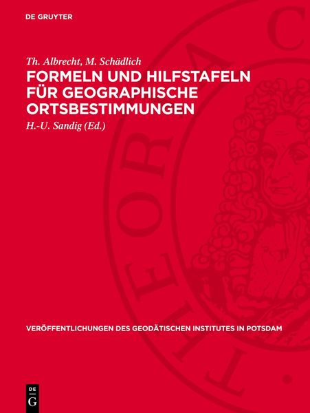 Produktbild: Formeln und Hilfstafeln f&uuml;r geographische Ortsbestimmungen