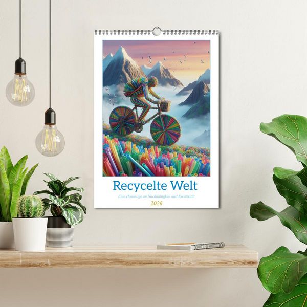 Produktbild: Recycelte Welt - Eine Hommage an Nachhaltigkeit und Kreativit&auml;t (Wandkalender 2026 DIN A3 hoch), CALVENDO Monatskalender