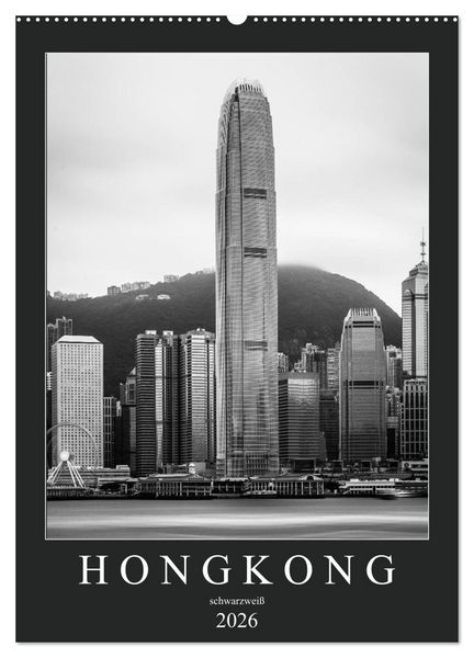 Produktbild: Hongkong schwarzwei&szlig; (Wandkalender 2026 DIN A2 hoch), CALVENDO Monatskalender
