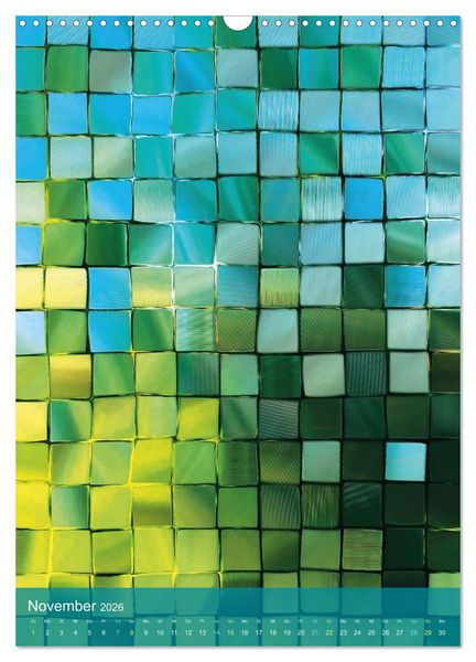 Produktbild: MOSAIK-VISIONEN (Wandkalender 2026 DIN A3 hoch), CALVENDO Monatskalender