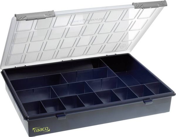 Produktbild: raaco Assorter 4-15 Sortimentskasten (L x B x H) 338 x 260 x 57 mm Anzahl F&auml;cher: 15 feste Unterteilung Inhalt 1 St.