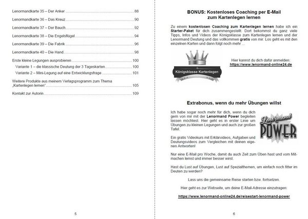 Produktbild: Lenormandkarten Funken