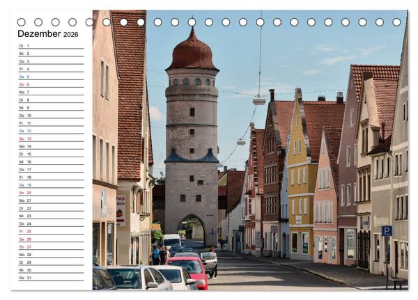 Produktbild: N&ouml;rdlingen - Ansichtssache (Tischkalender 2026 DIN A5 quer), CALVENDO Monatskalender
