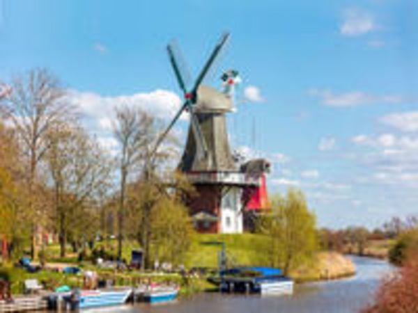 CALVENDO Puzzle Greetsieler Zwillingsmühlen | 1000 Teile Lege-Größe 64x48cm Foto-Puzzle für glückliche Stunden