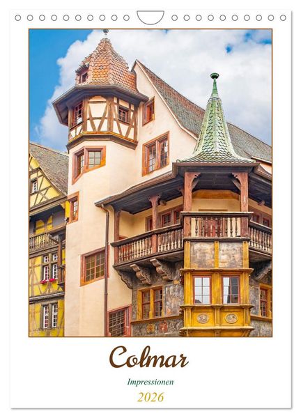 Produktbild: Colmar - Impressionen (Wandkalender 2026 DIN A4 hoch), CALVENDO Monatskalender