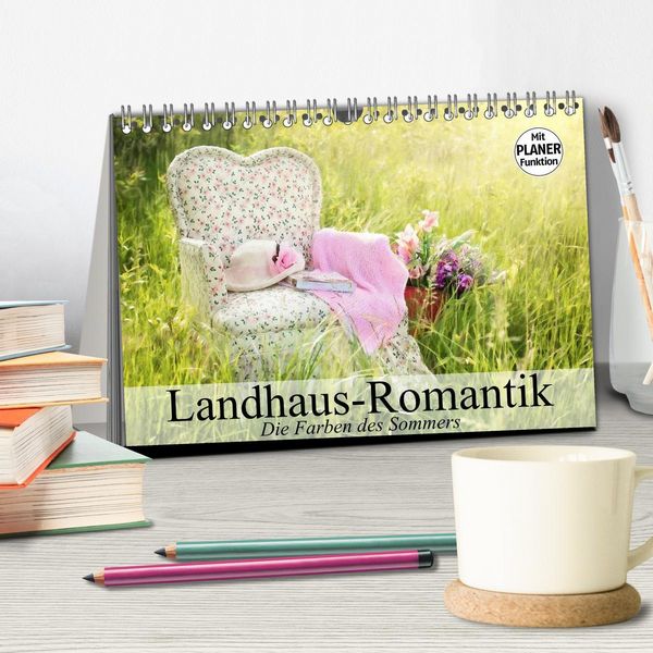 Produktbild: Landhaus-Romantik. Die Farben des Sommers (Tischkalender 2026 DIN A5 quer), CALVENDO Monatskalender
