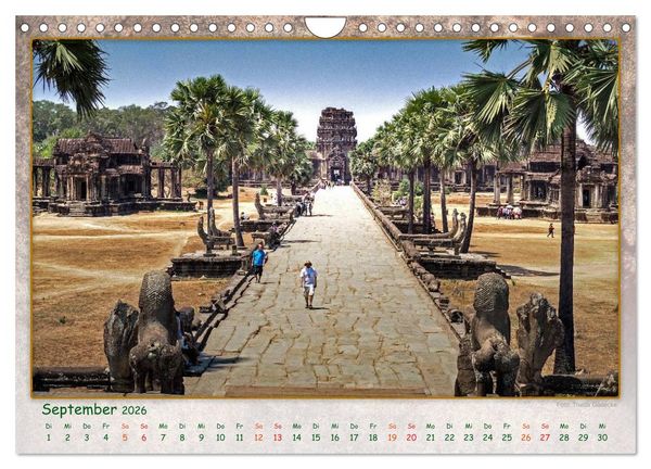 Produktbild: Kambodscha, Angkor Thom, Angkor Wat und Bayon (Wandkalender 2026 DIN A4 quer), CALVENDO Monatskalender