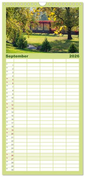 Produktbild: Familienplaner 2026 - Kassel - Natur pur mit 5 Spalten (Wandkalender, 21 x 45 cm) CALVENDO