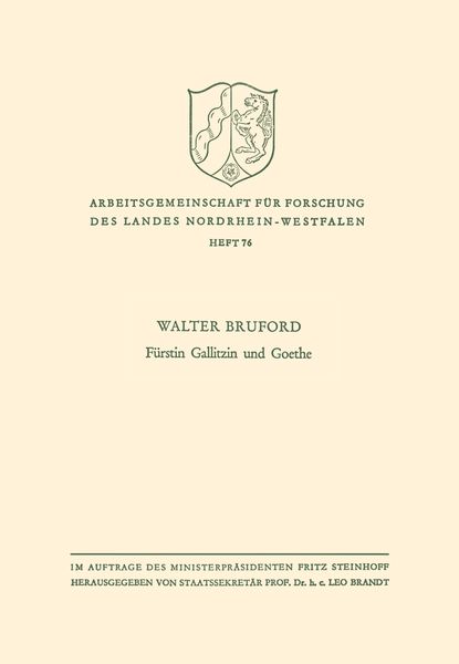 Produktbild: F&uuml;rstin Gallitzin und Goethe