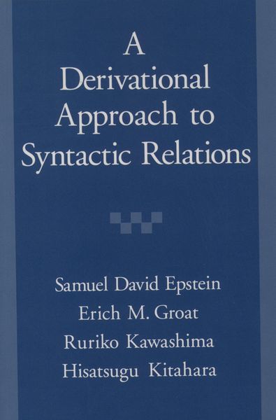 Produktbild: A Derivational Approach to Syntactic Relations