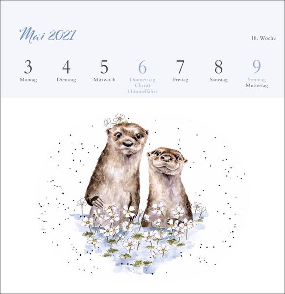 Produktbild: Hannah Dale: Happy Animals Premium-Postkartenkalender 2027