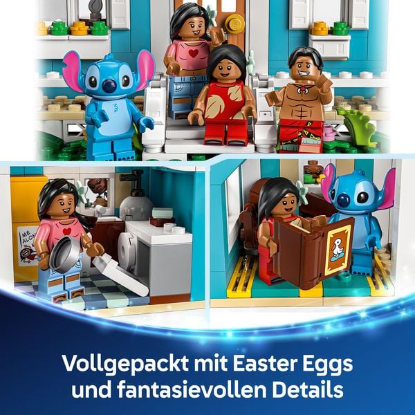 Produktbild: LEGO ǀ Disney Das Strandhaus aus &bdquo;Lilo und Stitch&ldquo;, Minifiguren 43268