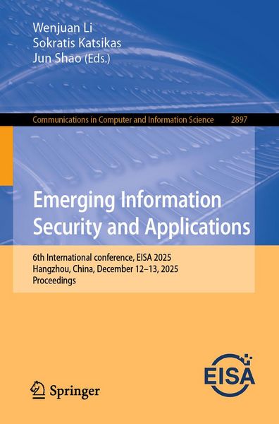 Produktbild: Emerging Information Security and Applications