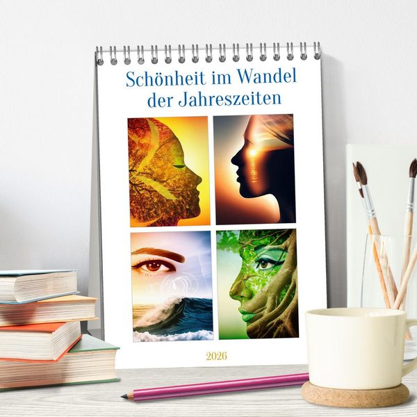 Produktbild: Sch&ouml;nheit im Wandel der Jahreszeiten (Tischkalender 2026 DIN A5 hoch), CALVENDO Monatskalender