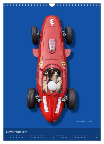 Produktbild: Legenden des Rennsports, Historic Grand Prix Cars 1925-1960 (Wandkalender 2026 DIN A3 hoch), CALVENDO Monatskalender