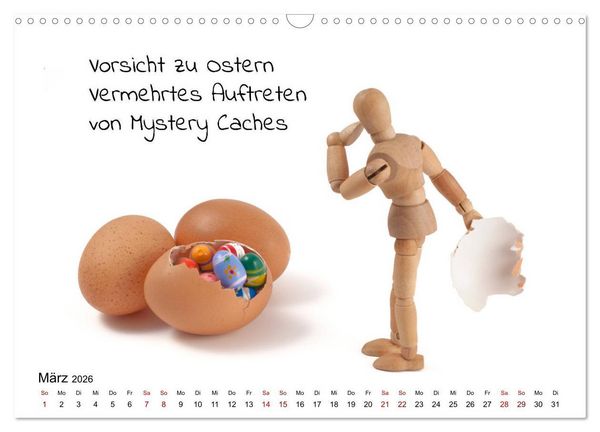 Produktbild: Ich Geocache jetzt (Wandkalender 2026 DIN A3 quer), CALVENDO Monatskalender